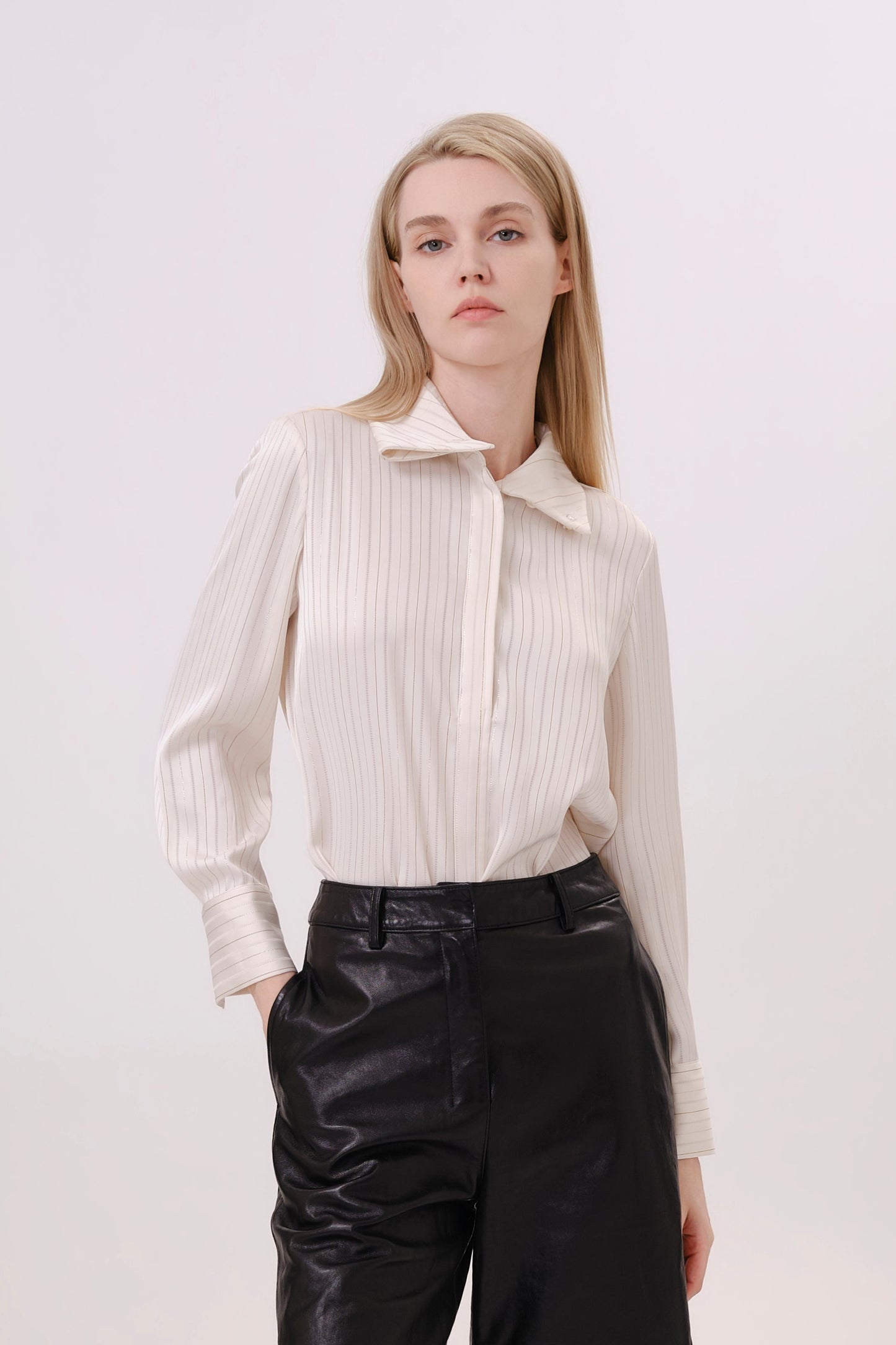 White Striped Shirt