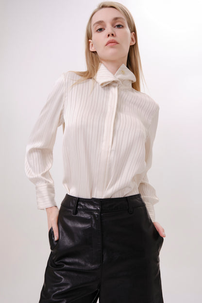 White Striped Shirt