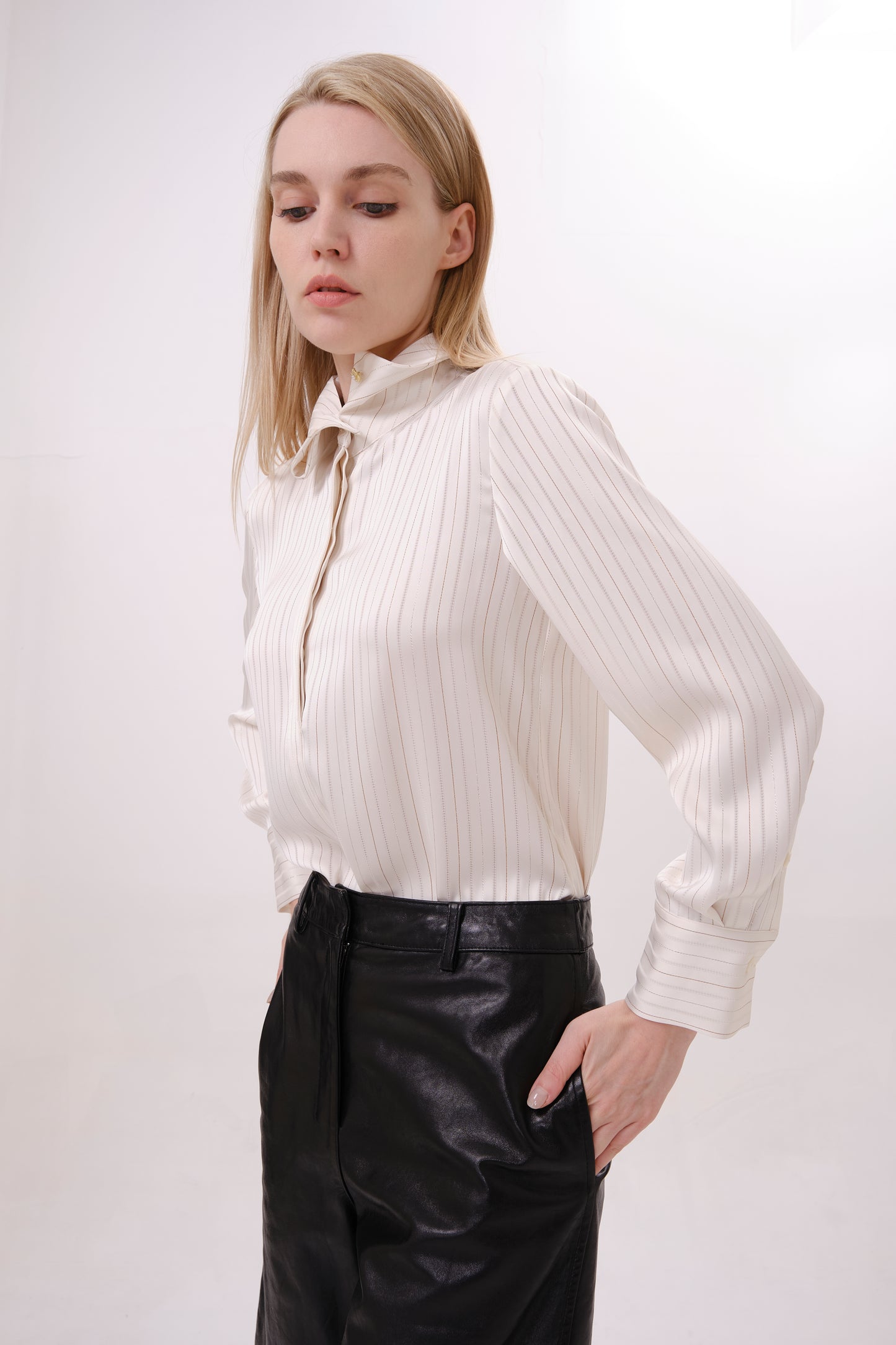 White Striped Shirt