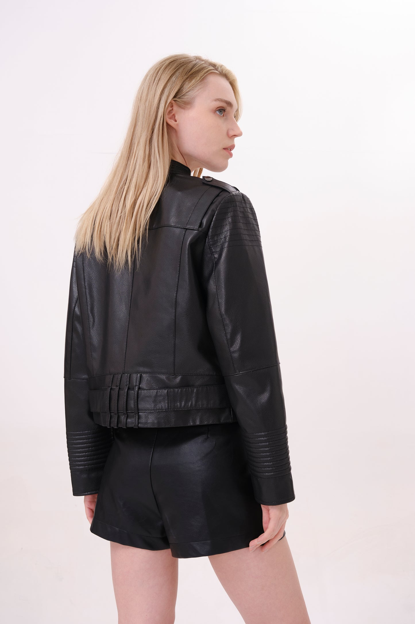 Black Leather Biker Jacket